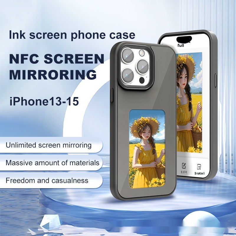Cross-border NFC Four-color E-ink Screen AI Screen Projection Phone Case