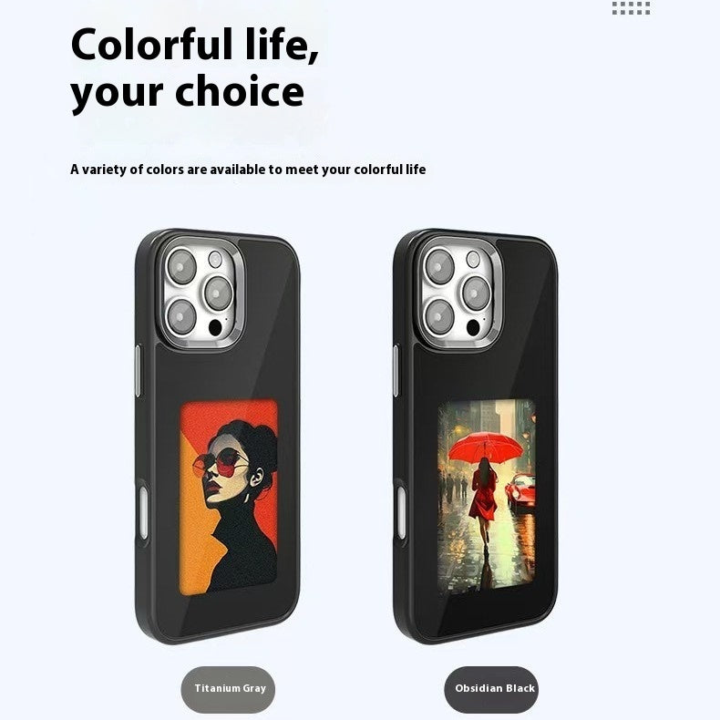 Cross-border NFC Four-color E-ink Screen AI Screen Projection Phone Case