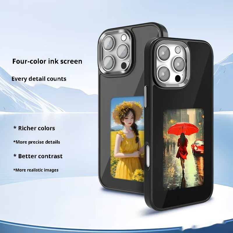 Cross-border NFC Four-color E-ink Screen AI Screen Projection Phone Case