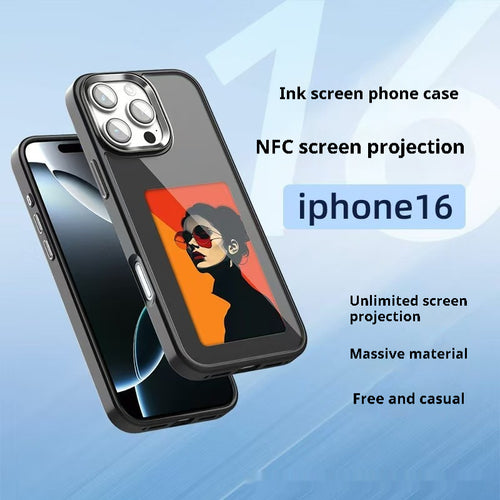 Cross-border NFC Four-color E-ink Screen AI Screen Projection Phone Case